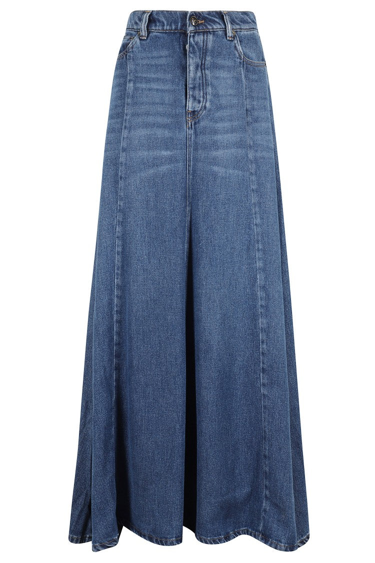 Semi Couture Mirella Flared Denim Skirt