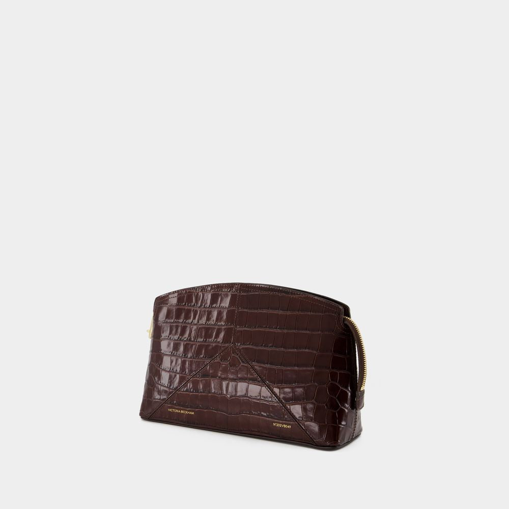 Victoria Beckham The Victoria Clutch - Leather - Brown