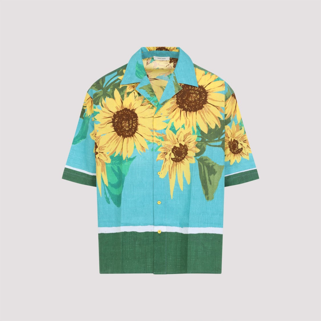 Craig Green Sunflower Print Short-Sleeved Shirt With Relaxed Fit