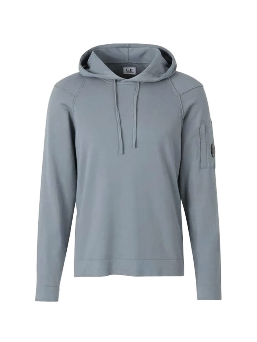 C.P. Company Soft Textured Cotton Hooded Sweatshirt