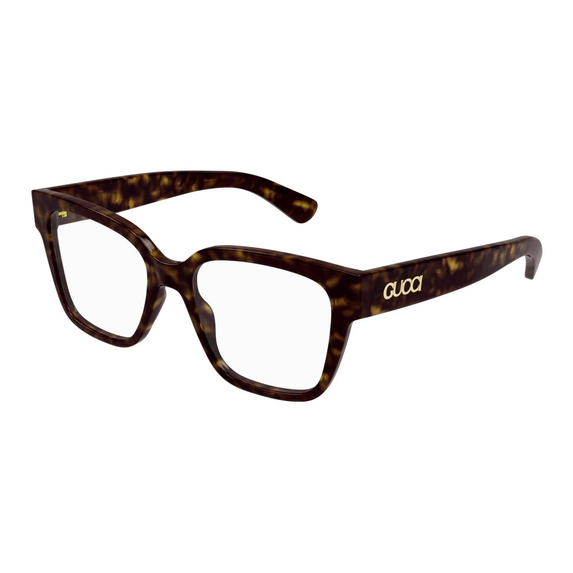 Gucci Gg1791o Oversized Tortoiseshell Square Frame Eyeglasses