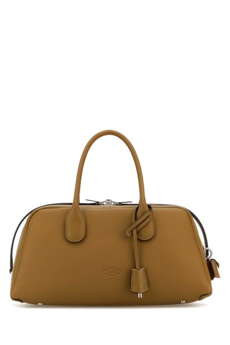 Tod's Khaki Leather Medium Darsena Handbag