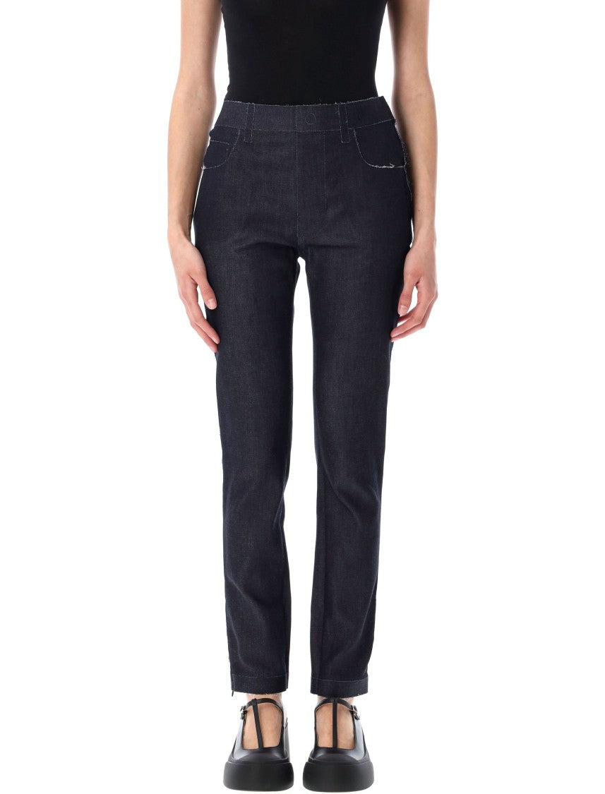 Marni Stretch Denim Trompe L'oeil Trousers