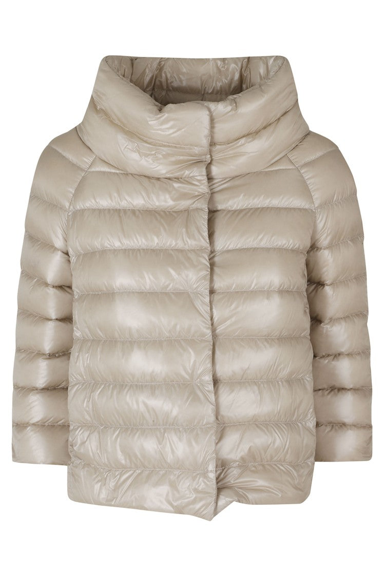 Herno Chantilly Sofia Crater Neck Jewel Sleeves Polyamide Down Jacket