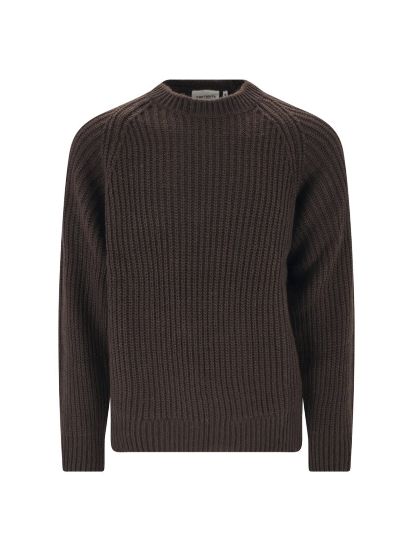 Carhartt Wip Brown Firth Knit Crewneck Sweater