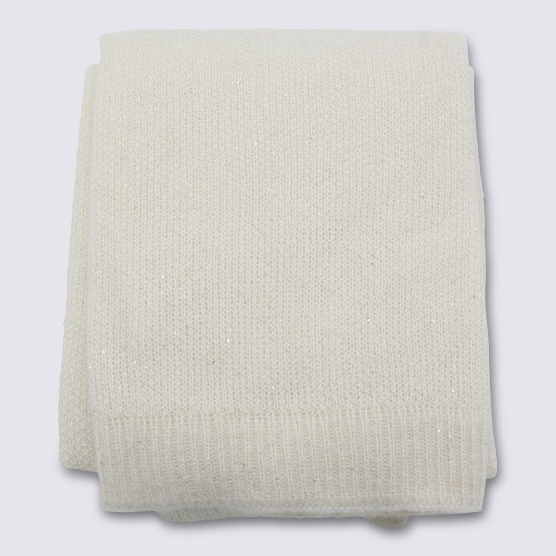 Fabiana Filippi White Sparkling Scarf