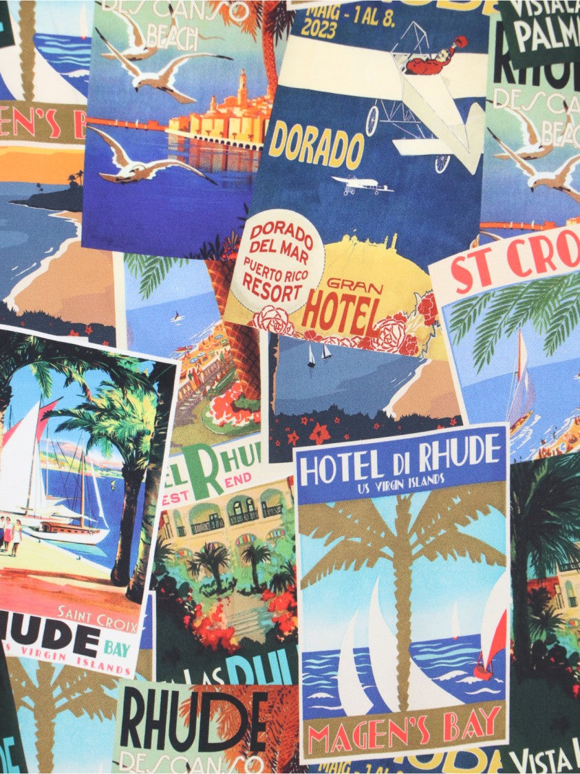 Rhude Printed Silk Shirt