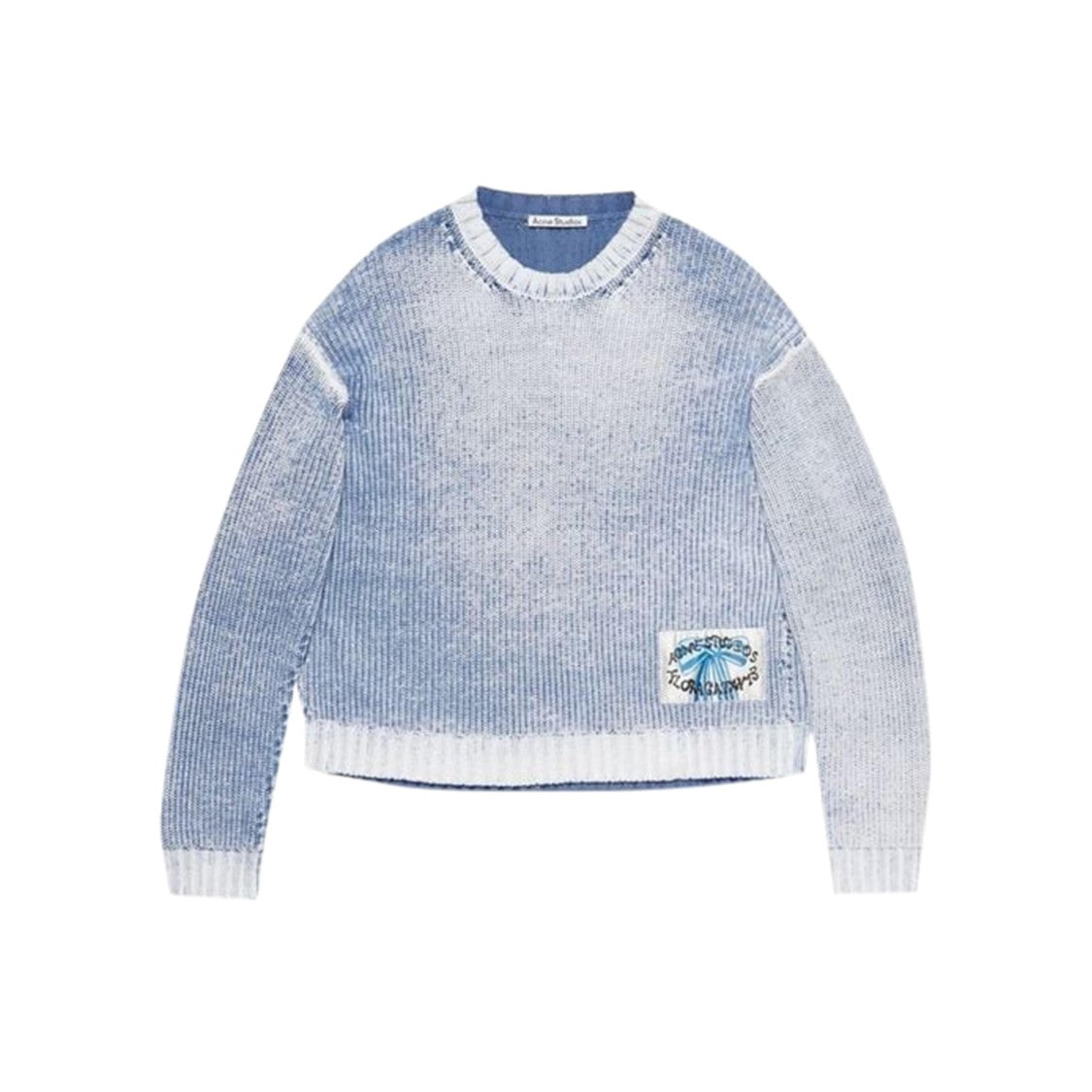 Acne Studios Textured Knit Sweater With Gradient Effect