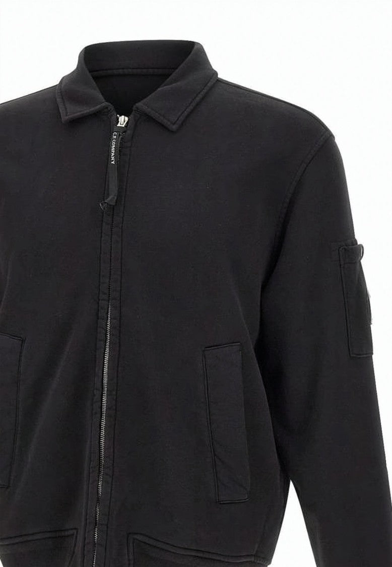 C.P. Company Black Jacket With Front Zipper