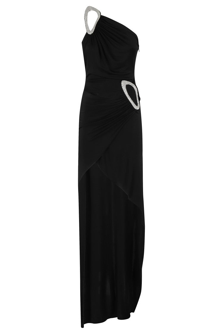 David Koma Crystal Buckle Embr Detail Asymmetric