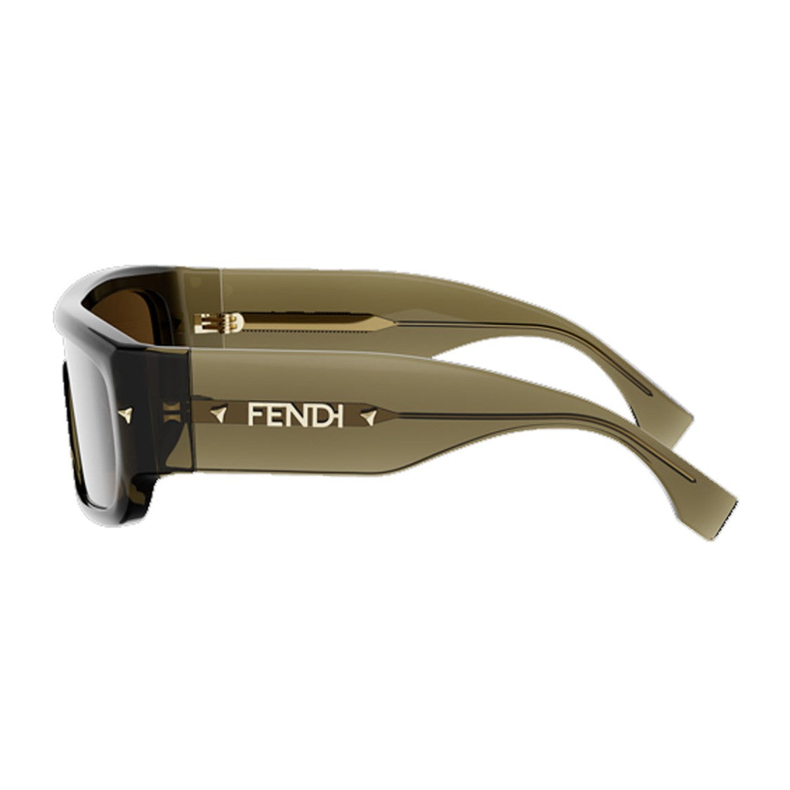Fendi Translucent Green Screen Acetate Sunglasses