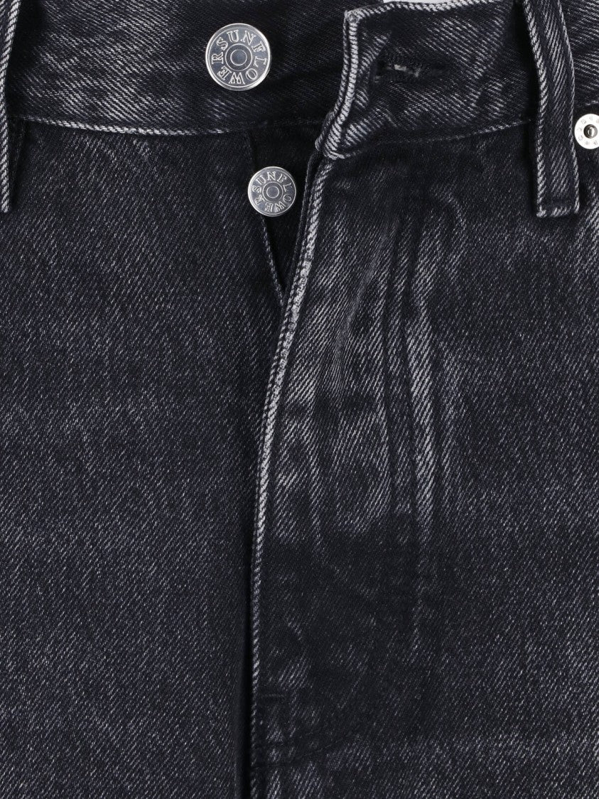 Sunflower Black Denim Wide-Leg Jeans