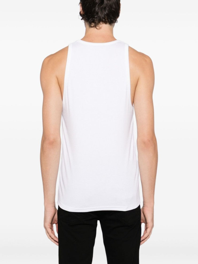 Tom Ford Scoop Neck Off-White Sleeveless Top