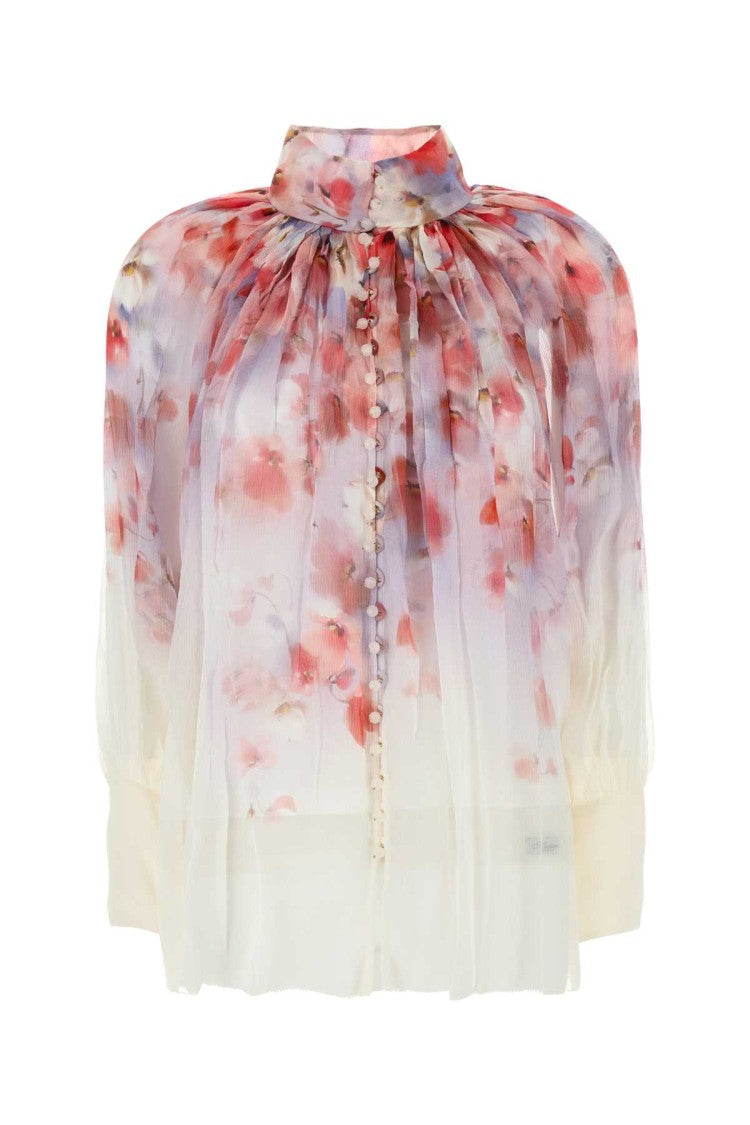 Zimmermann White Viscose Crush Blouse