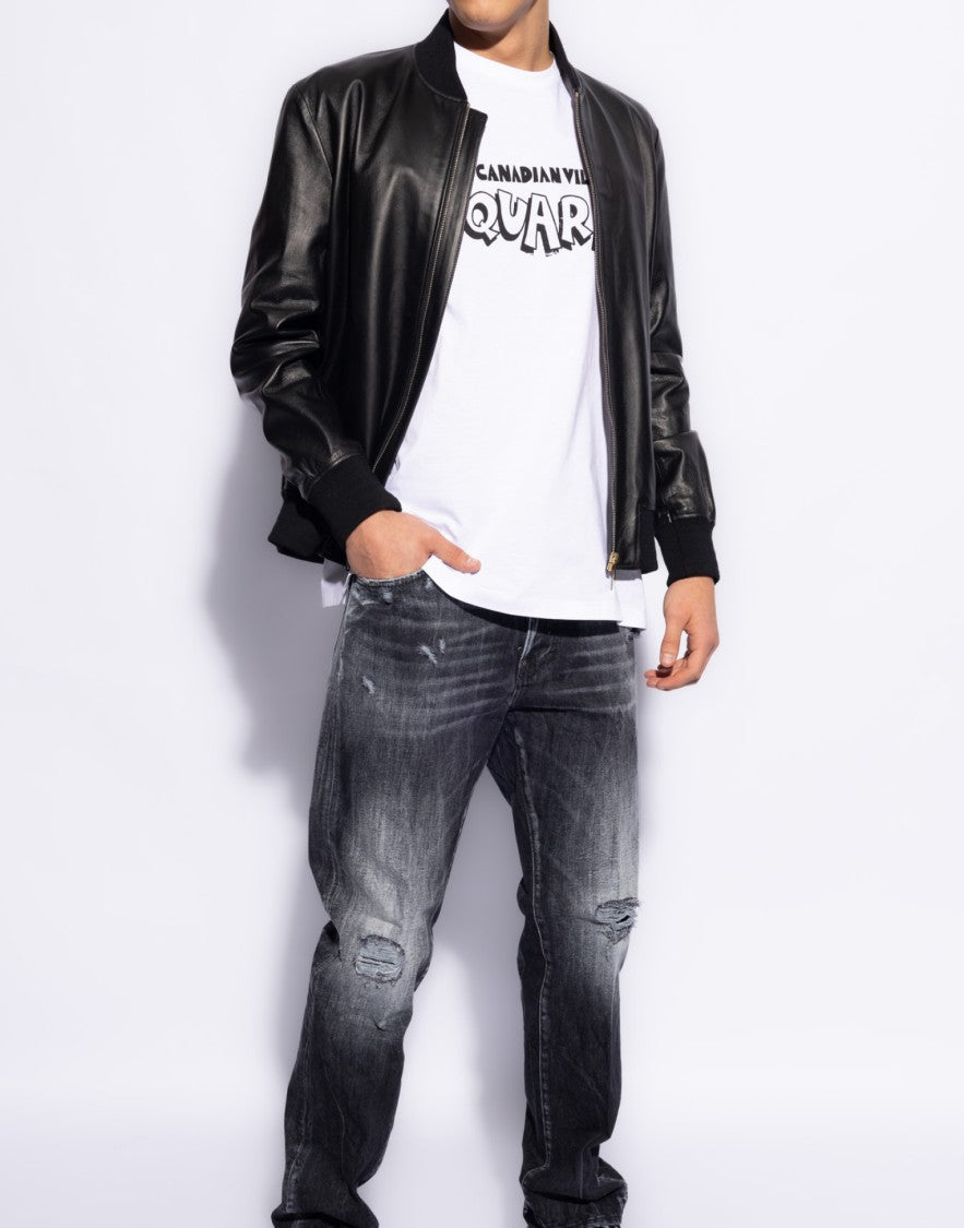 Dsquared2 Skater Fit Canadian Village Logo T-Shirt