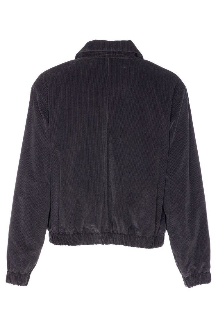 Ami Quilted Padded Jacket With High Collar And Structured Silhouette