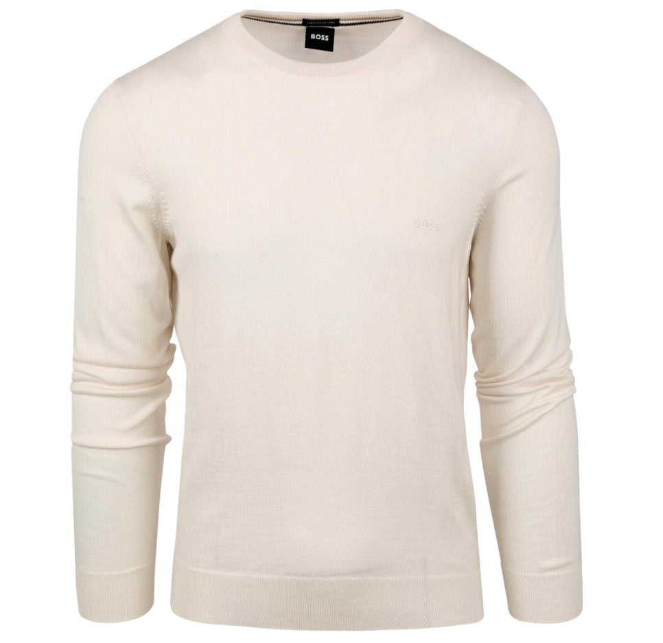 Boss Crewneck Sweater With Embroidered Logo