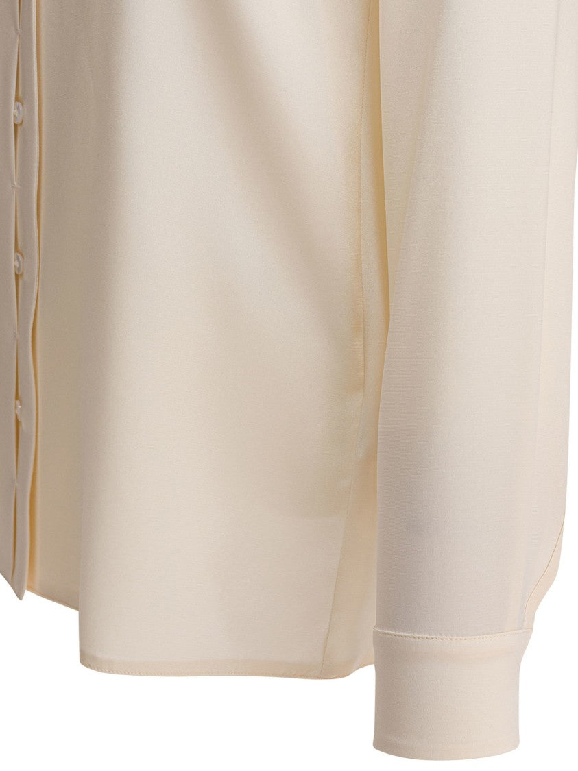 Max Mara Pure Silk Shirt With Classic Collar