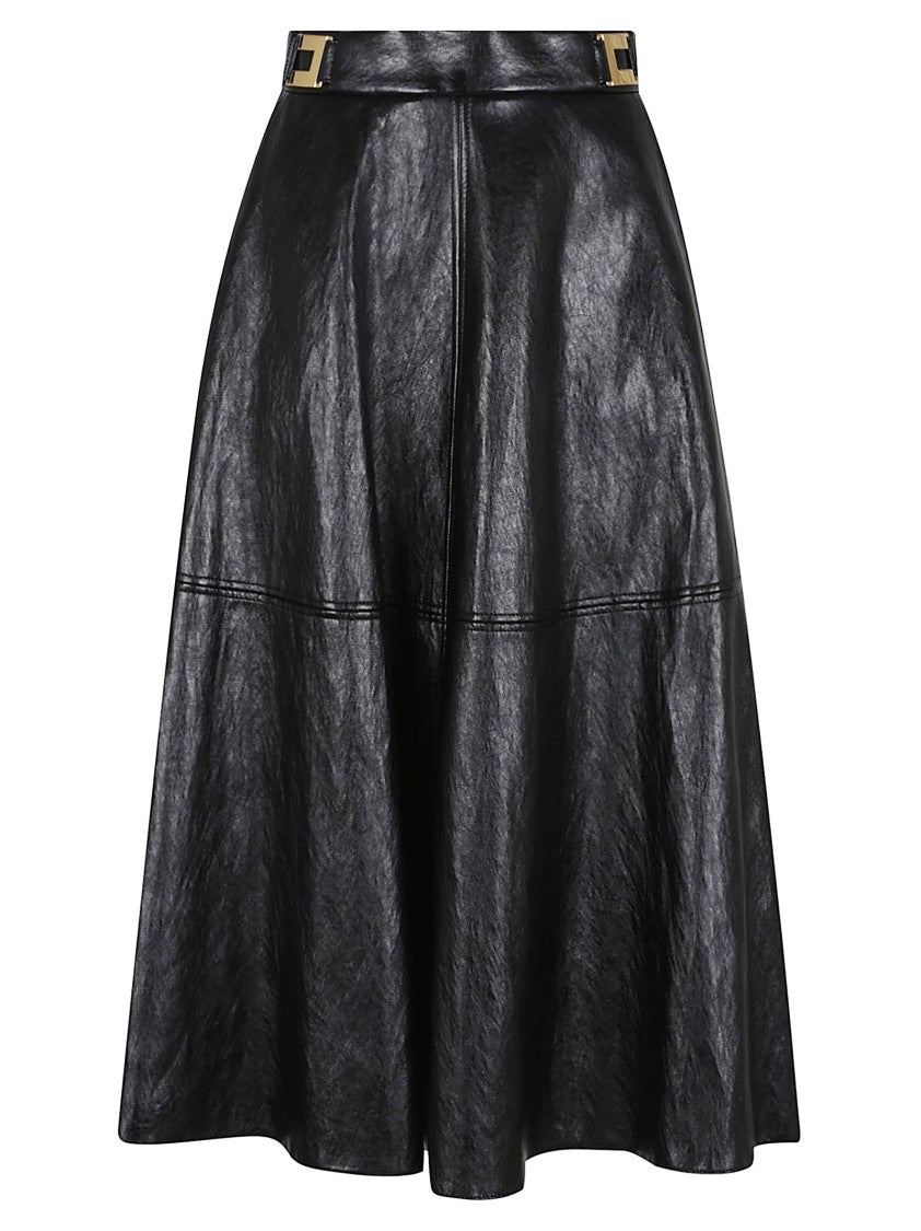 Elisabetta Franchi Flared Midi Skirt