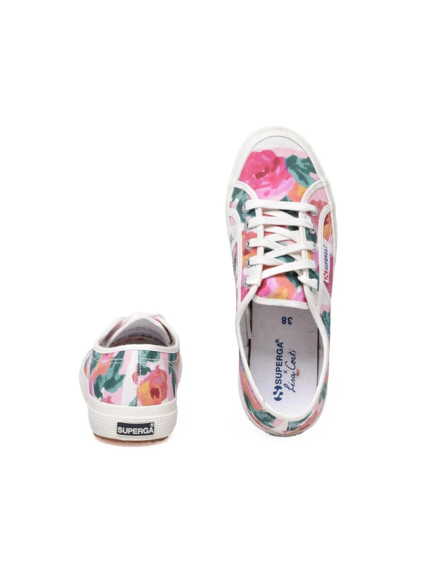 Superga X Lisa Corti Pink Floral Canvas Superga X Lisa Corti Sneakers