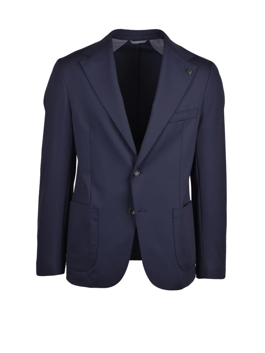 Out/Fit Stretch-Fit Jacket With Minimalist Design And Button Closure