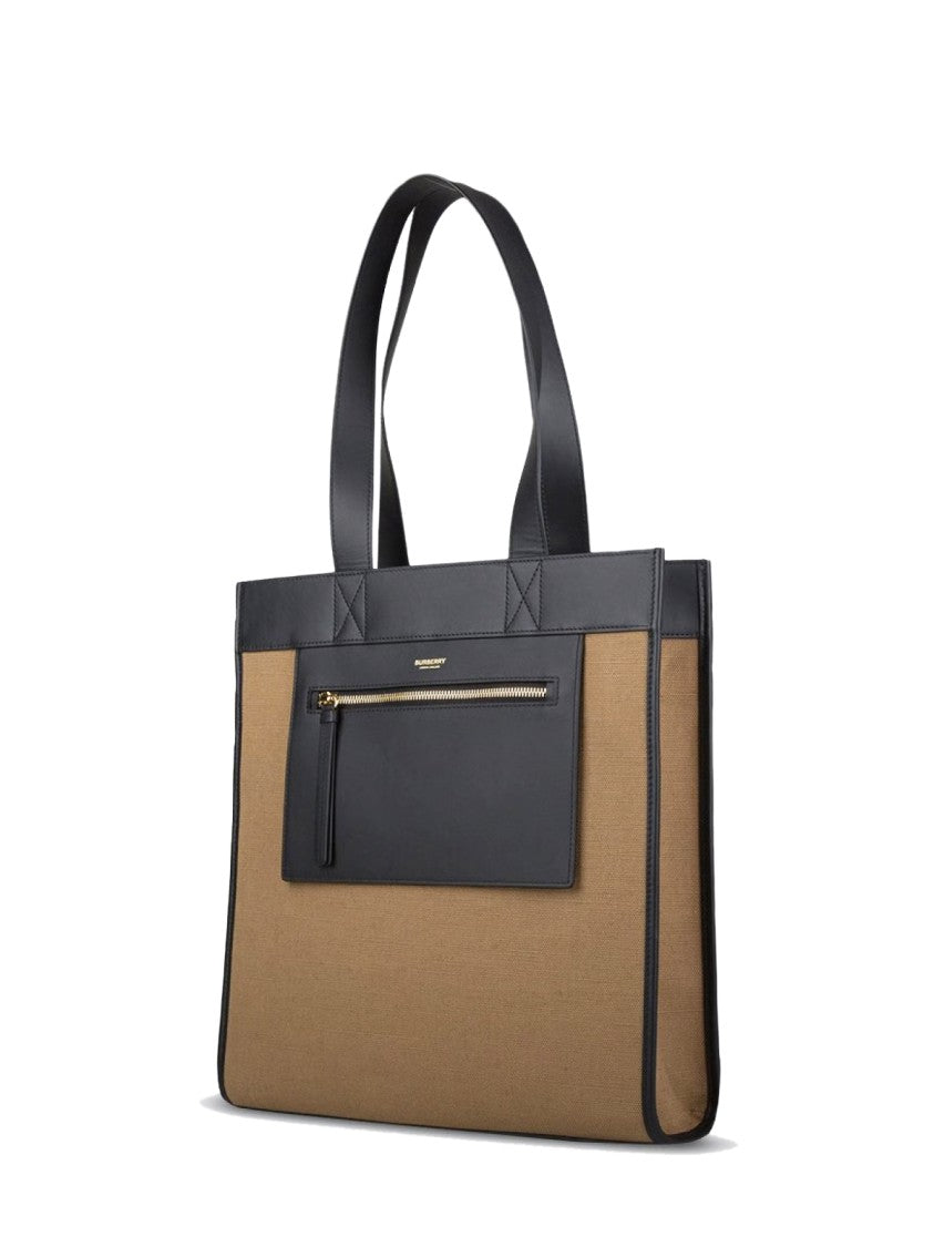 Burberry Pk Logo Tote Bag