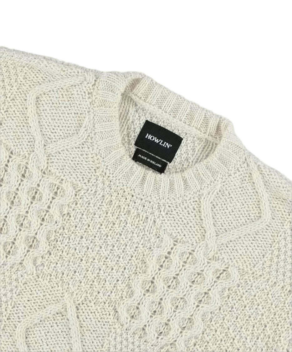 Howlin Textured Knit Sweater In Soft Wool
