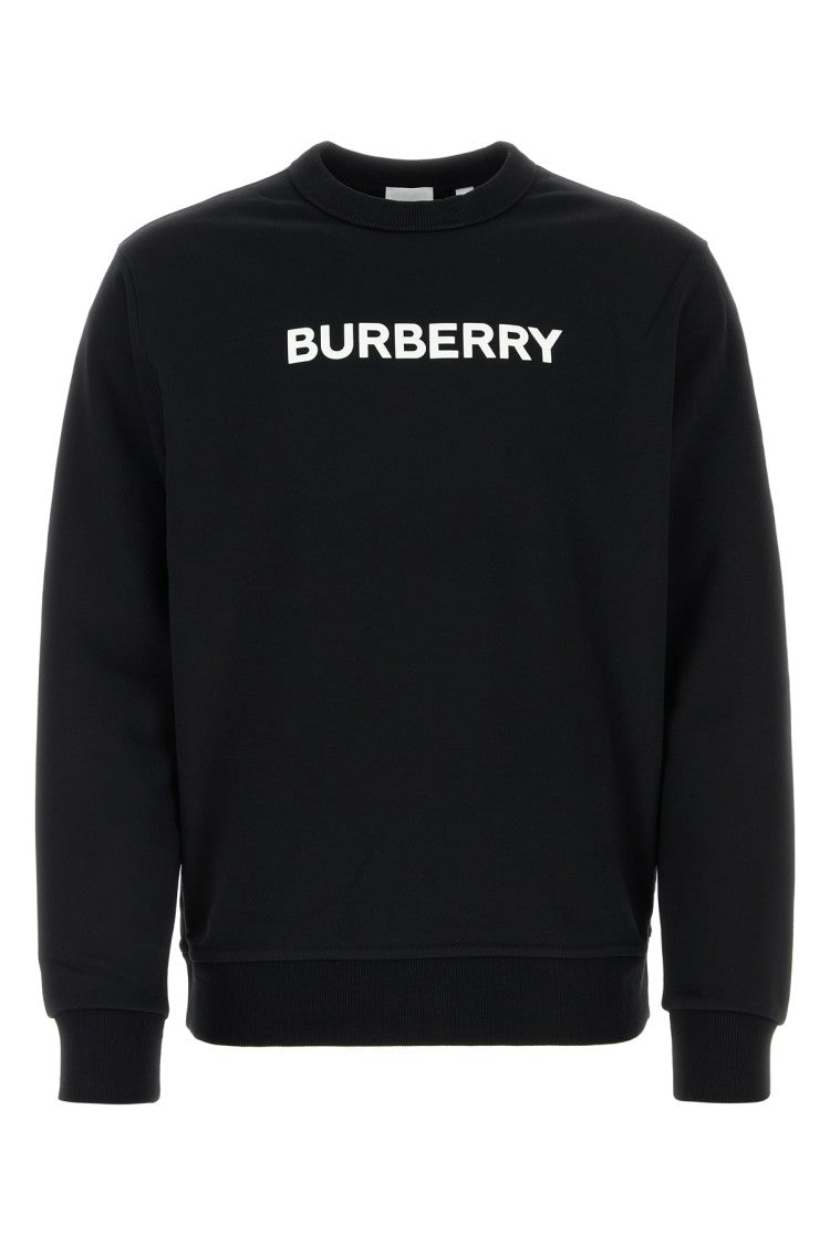 Burberry Black Stretch Cotton Oversize Sweatshirt