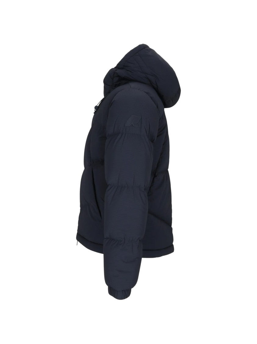 K-Way Quill Fancy Quilted Down Hooded Jacket
