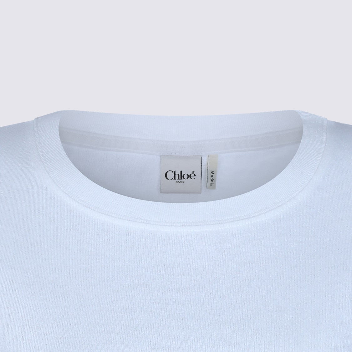 Chloé White Cotton T-Shirt