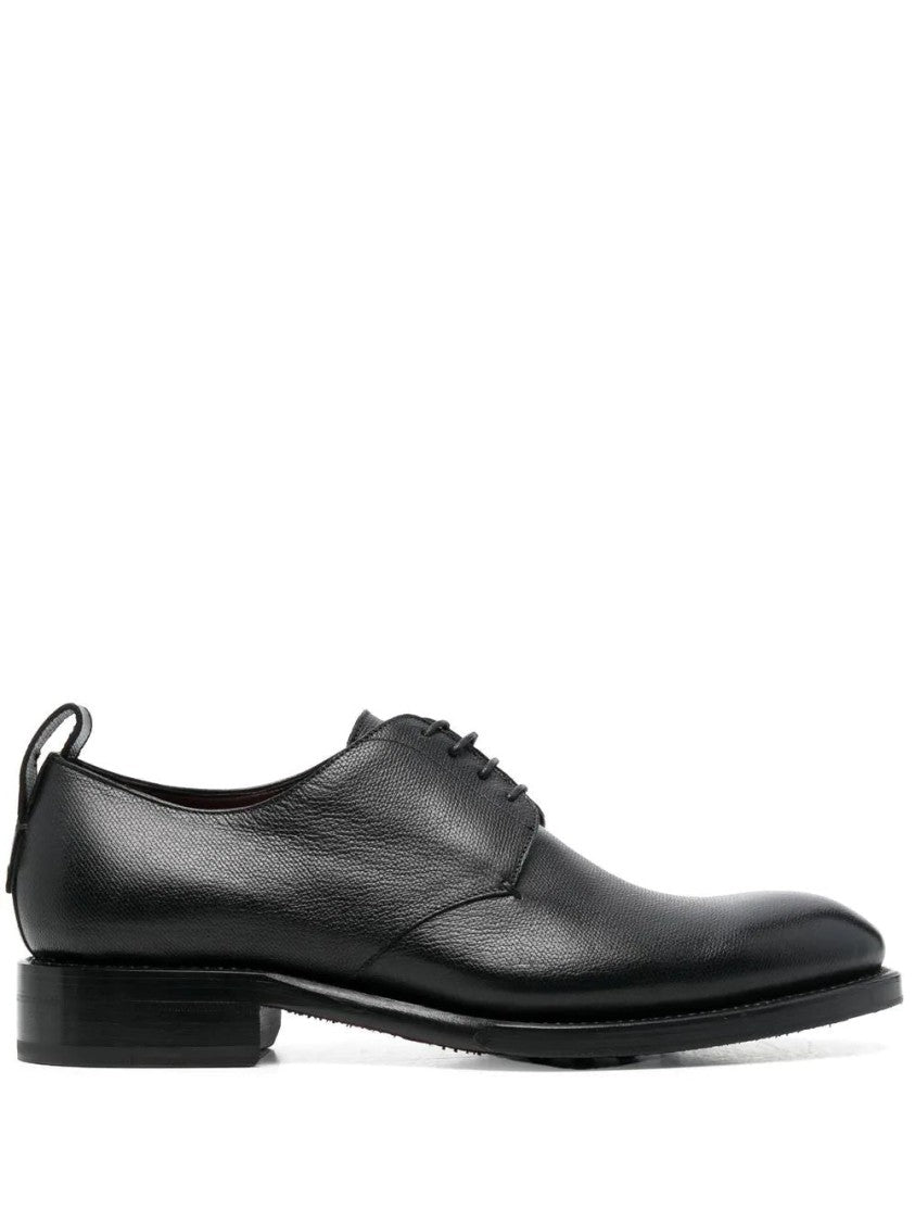 Brioni Black Derby Sleek Classic Leather Formal Shoes