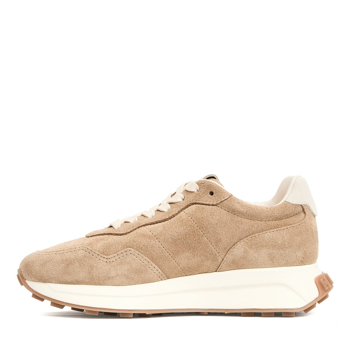 Hogan Retrorun Beige Suede Running Sneakers