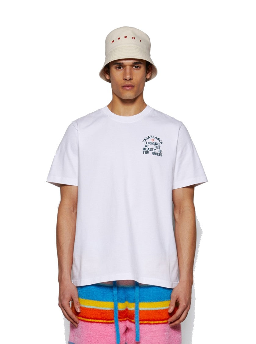 Casablanca Looking At The Beauty Of The World Tee White
