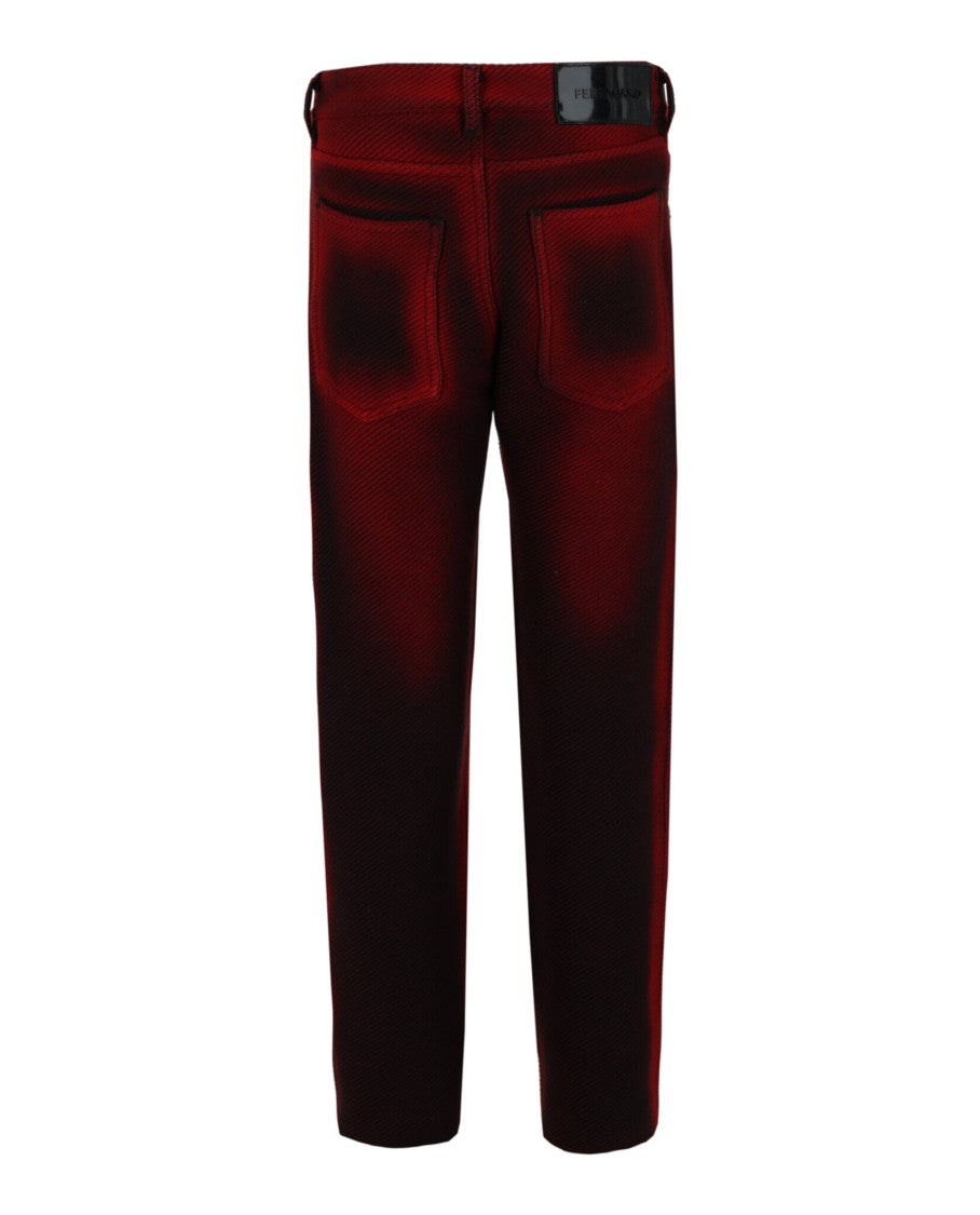 Ferragamo Ribbed Airbrush Pants