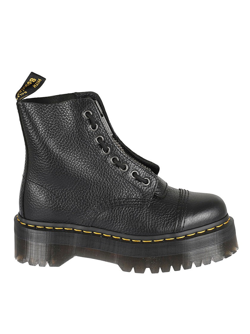 Dr. Martens Black Leather Platform Boots