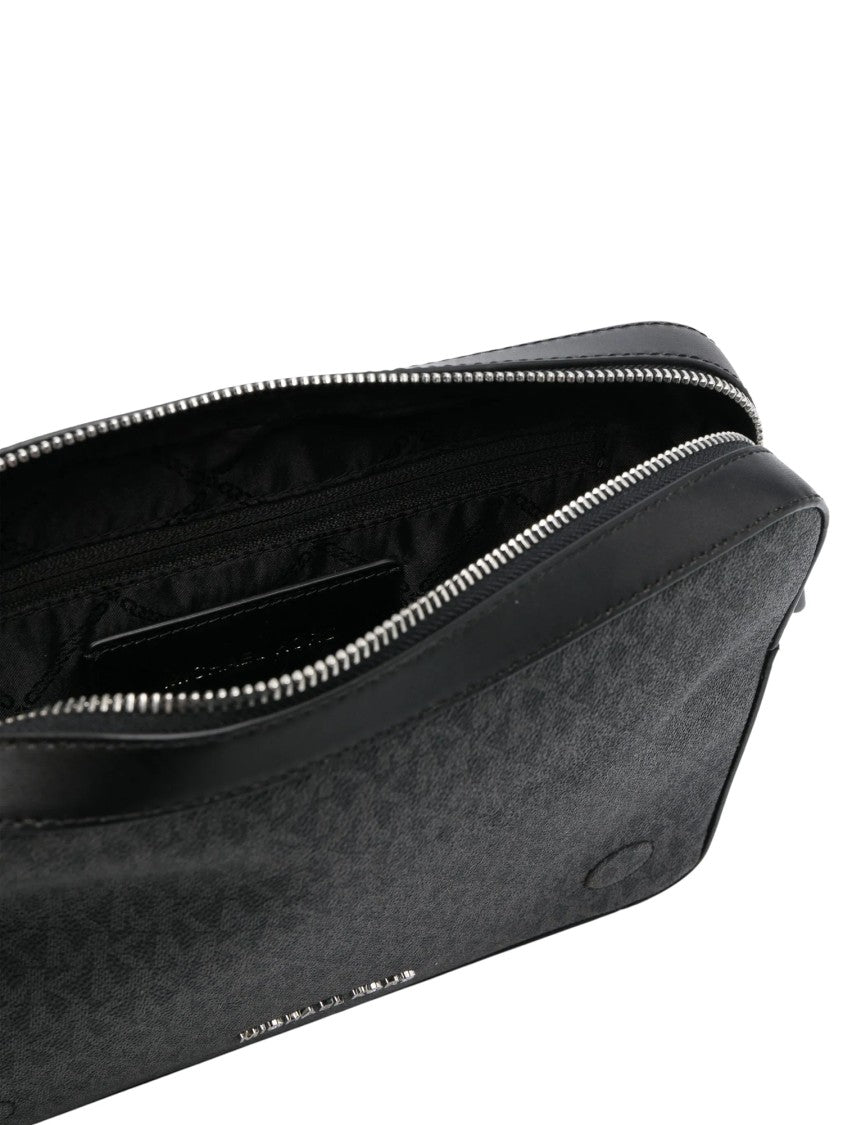 Michael Kors Dual Monogram Leather Crossbody Bag