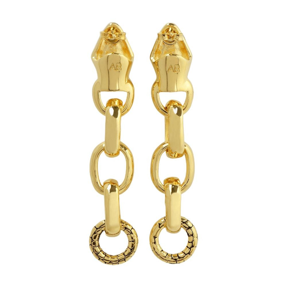 Aurélie Bidermann Tao Earrings In Turquoise Blue Metal