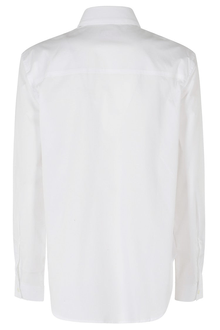 Diesel White C Ronor Embroidered Logo Classic Collar Cotton Shirt