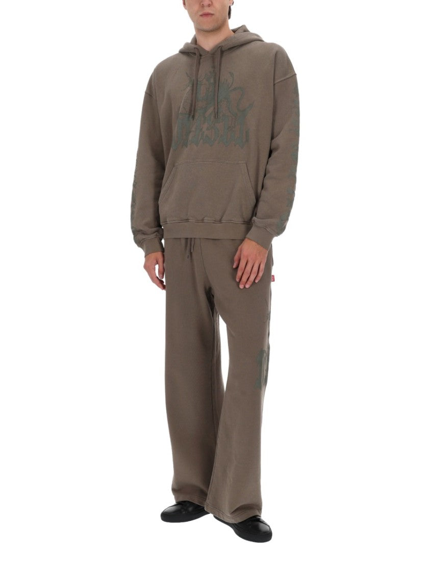 Diesel P-Gro Cotton-Hemp Printed Pants