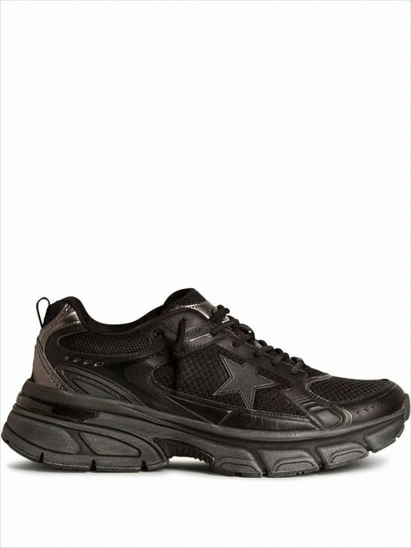 Golden Goose Chunky Black Sneakers With Layered Sole