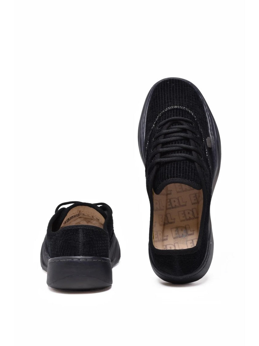 Erl Black Velvet Coupe Sneakers