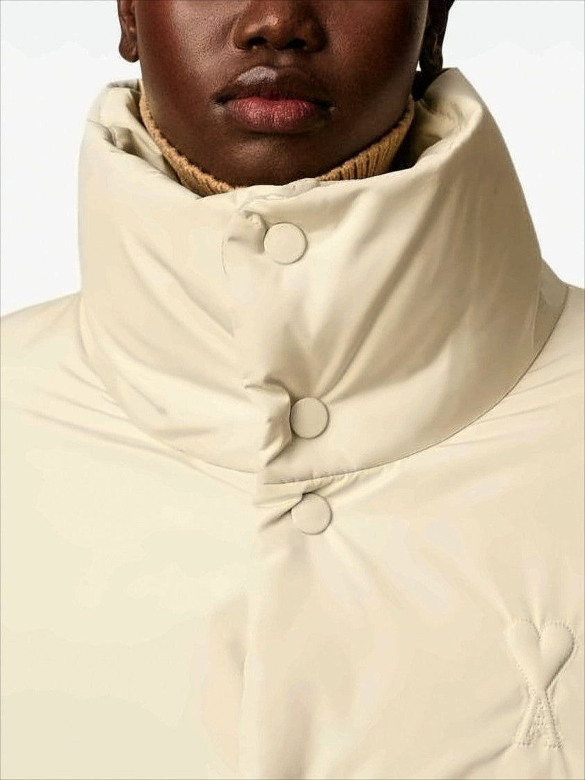 Ami Paris Cropped Oversized Puffer Jacket