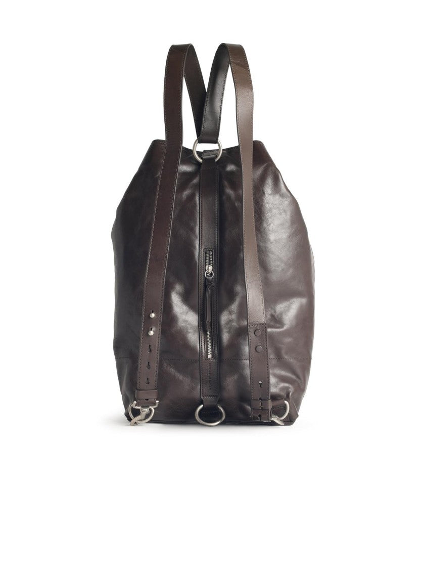 Dries Van Noten Brown Leather Backpack