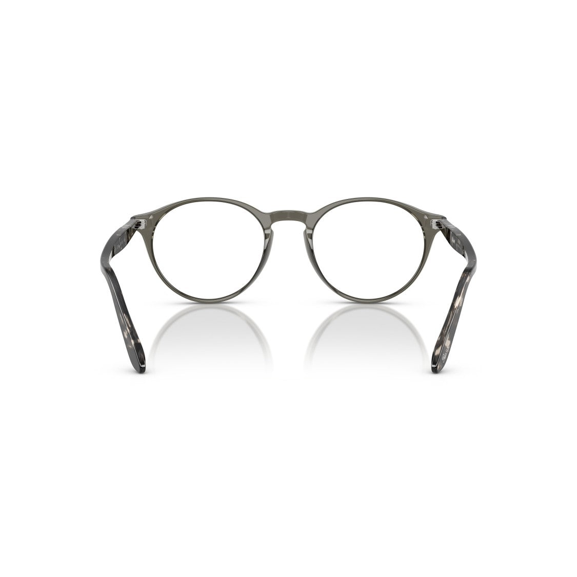 Persol 0Po3092v Rounded Acetate Eyeglasses With Patterned Temples