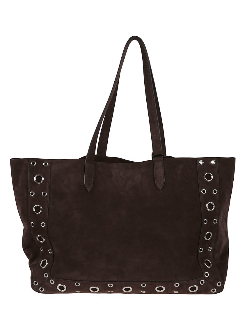 Valentino Garavani Spacious Brown Suede Tote