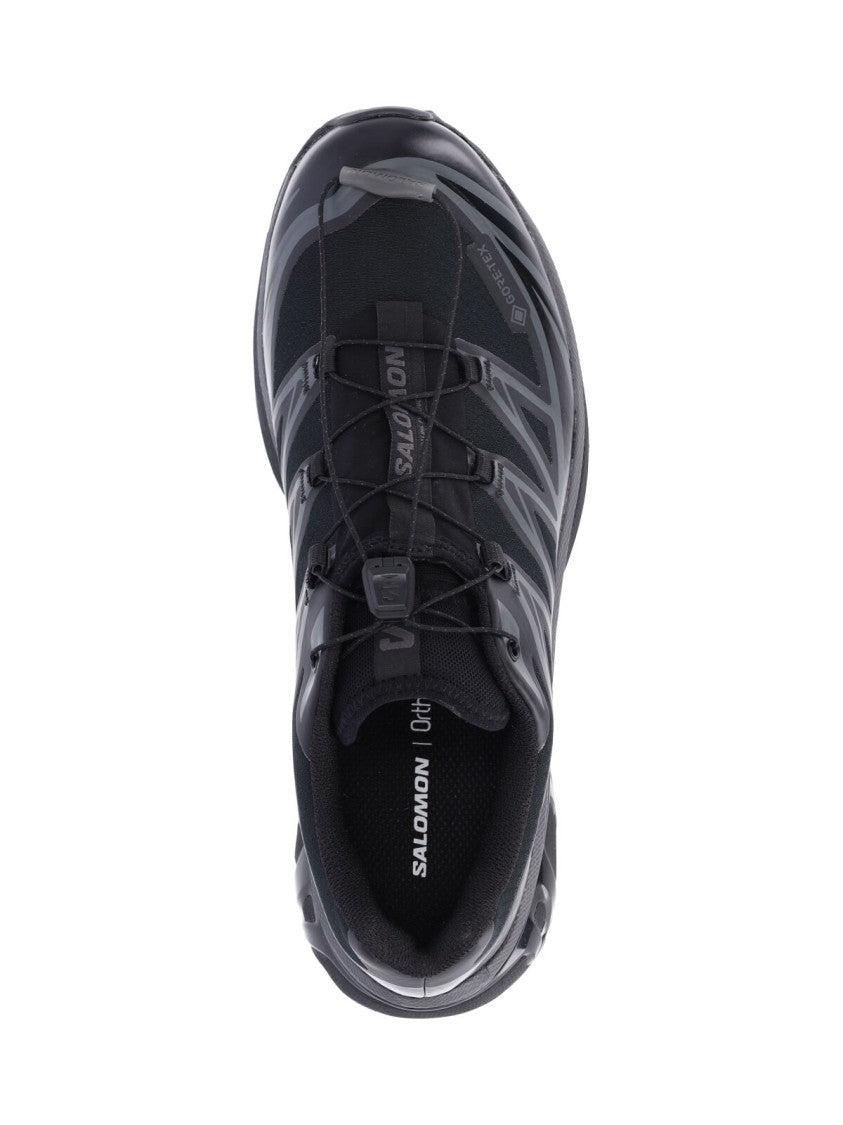 Salomon Black Xt-6 Gore-Tex Fabric Sneakers