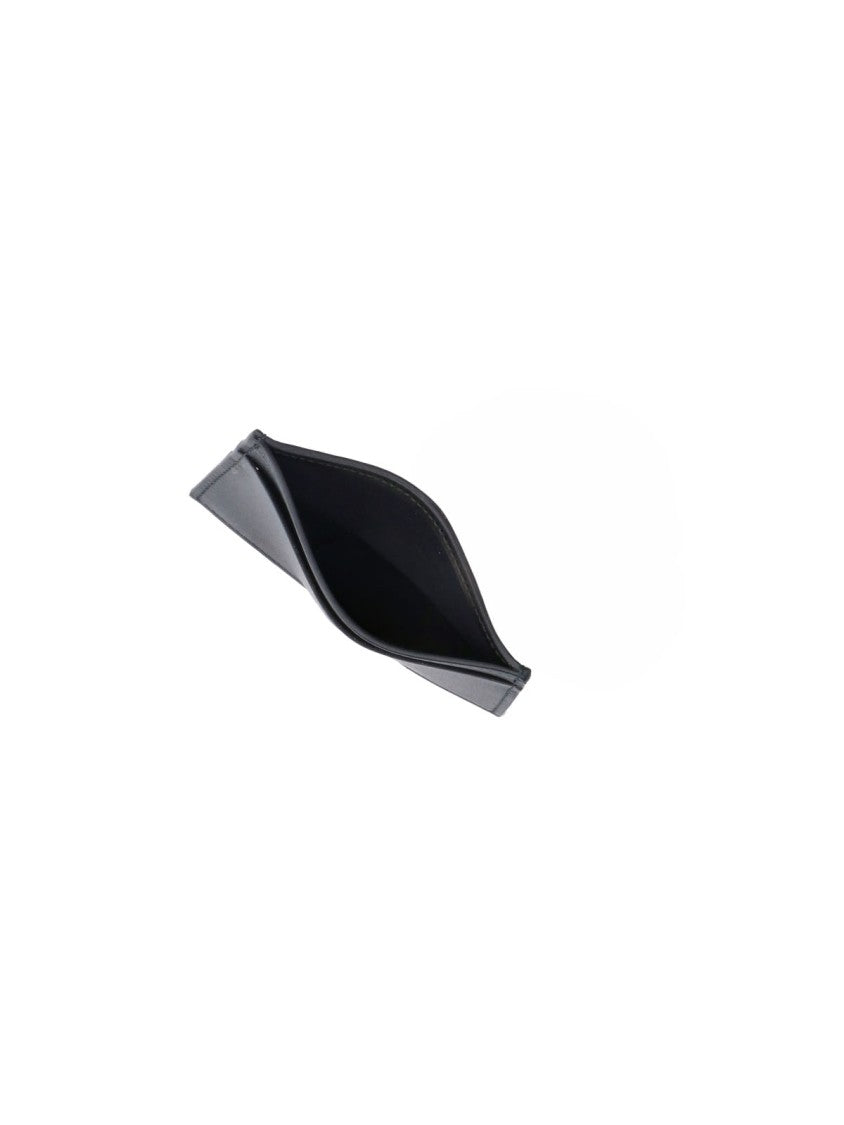 Paul Smith Black Sleek Signature Stripe Leather Card Holder