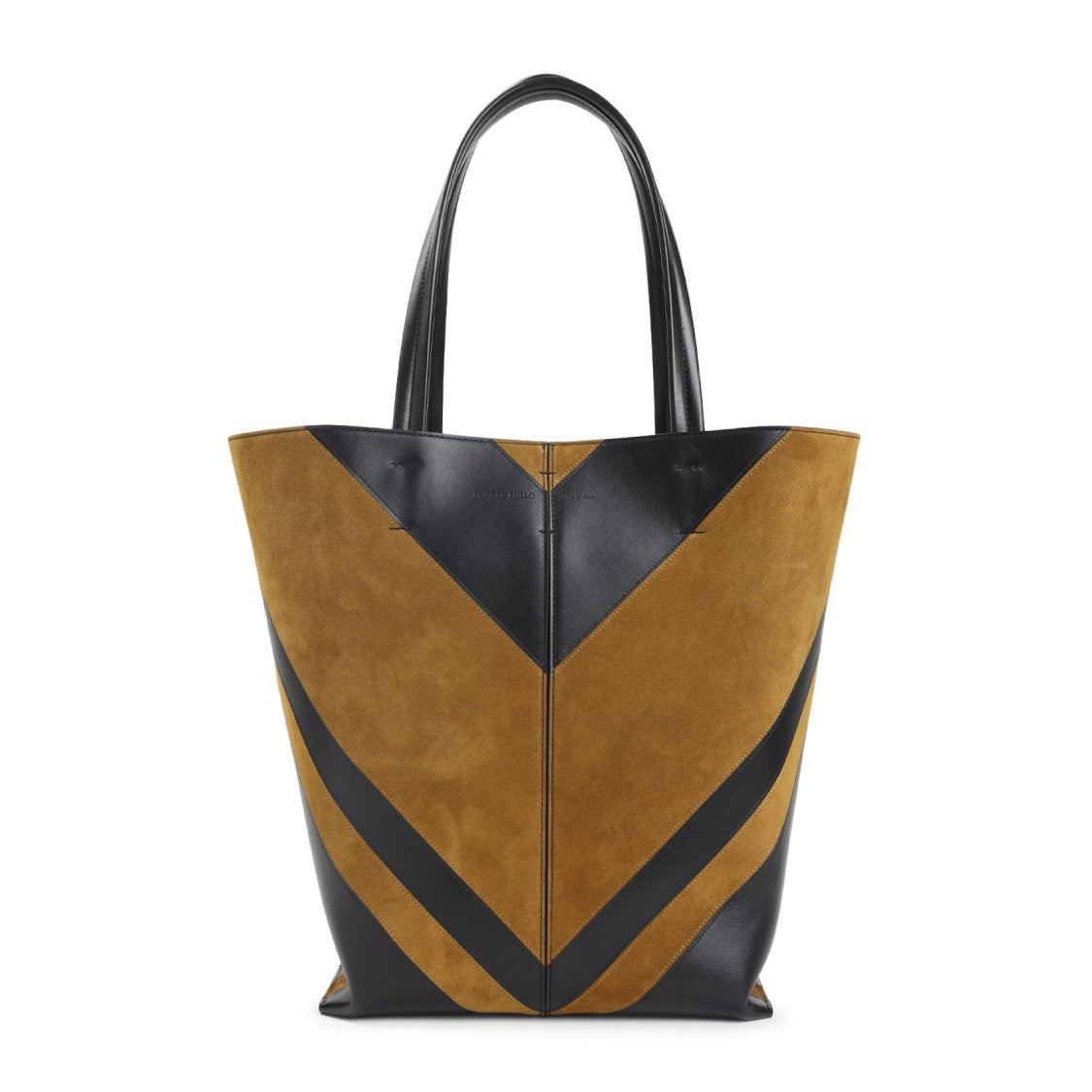 Phoebe Philo Structured Chevron Pattern Shopper Bag