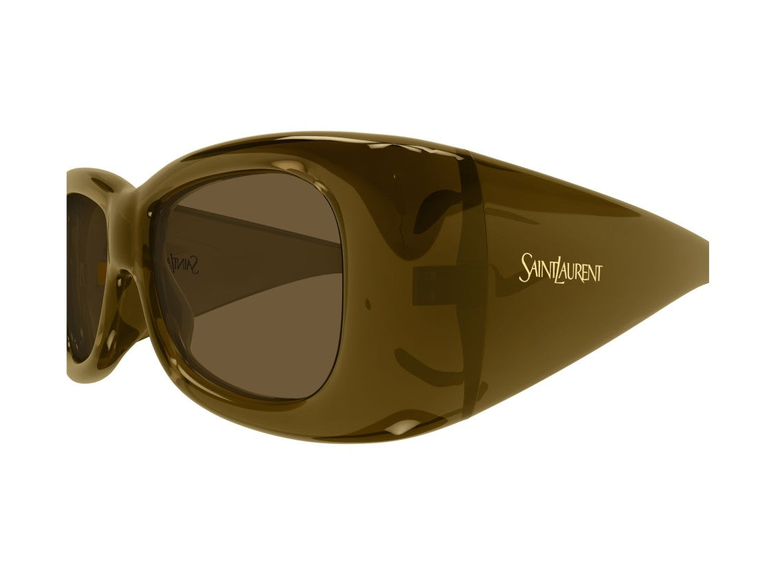 Saint Laurent Sl 901 Howl Glossy Oversized Square Sunglasses