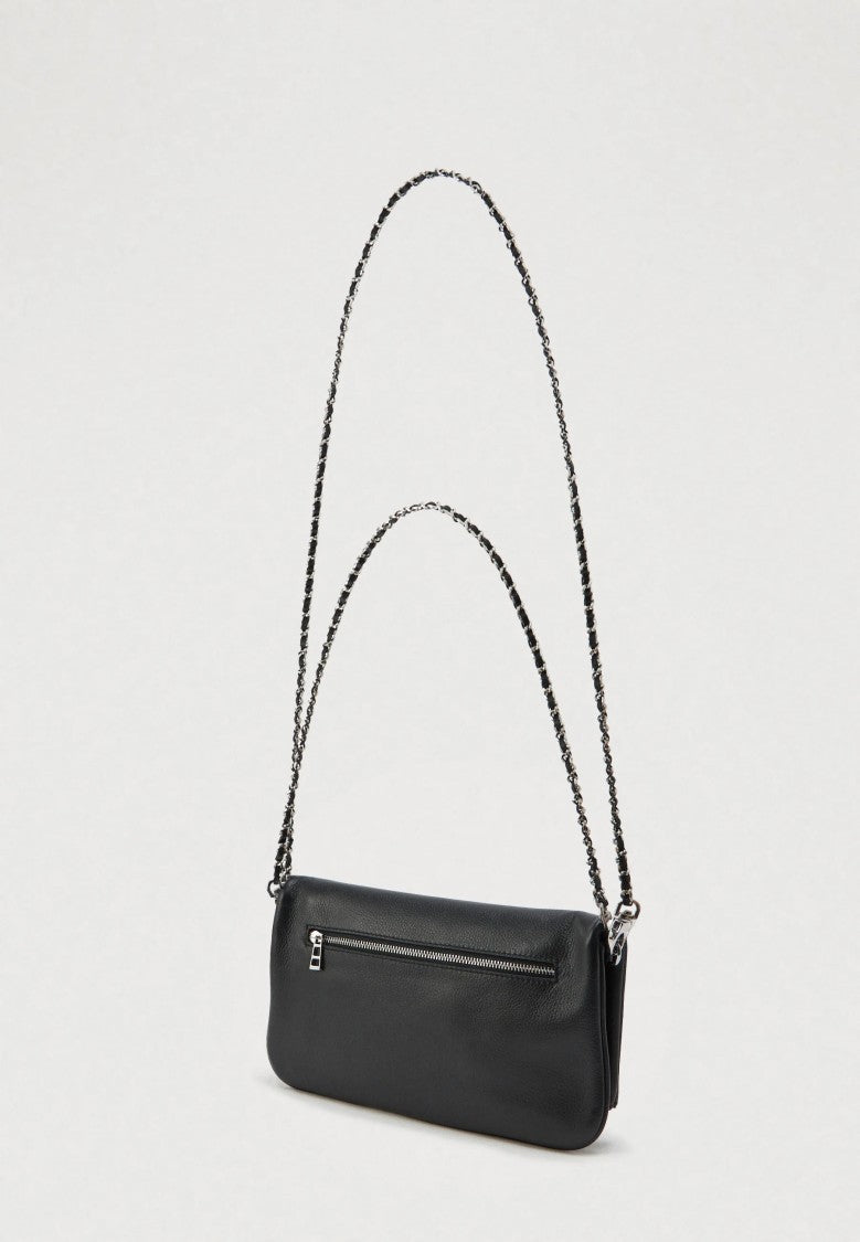 Zadig & Voltaire Black Rock Graffiti Compact Shoulder Bag